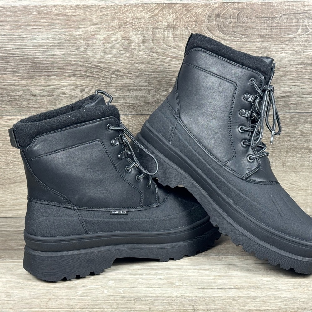 Bruno Marc Men's Insulated Waterproof Snow Boots Warm Fur Lined Outdoor Winter